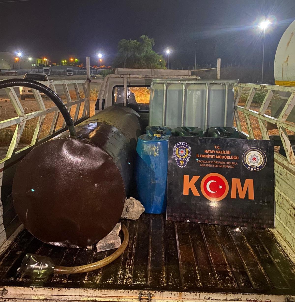 Hatay'da 1807 litre kaçak akaryakıt ele geçirildi - Haberler