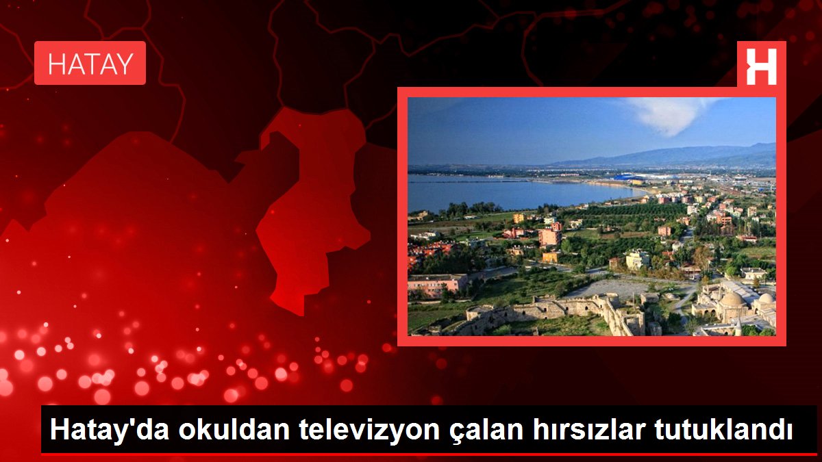 Hatay'da okuldan televizyon çalan hırsızlar tutuklandı