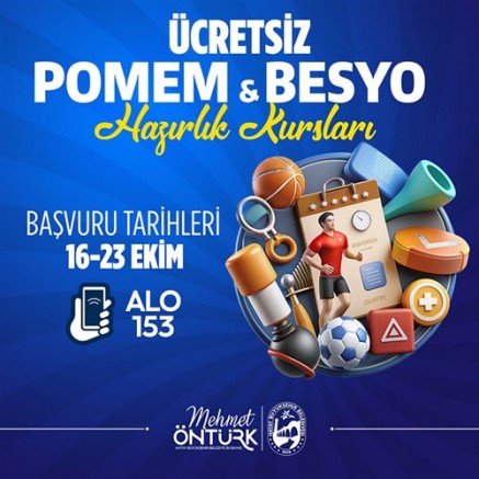 HBB’DEN ÜCRETSİZ POMEM VE BESYO HAZIRLIK KURSU