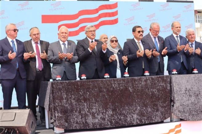 İskenderun’da Fuat Tosyalı Mesleki ve Teknik Anadolu Lisesi'nin temeli törenle atıldı.