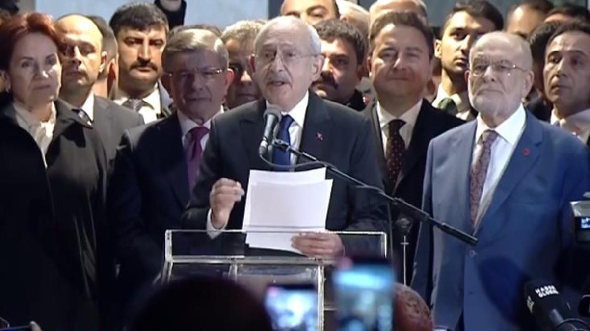  Adaylığı ilan edilen Kılıçdaroğlu'ndan ilk açıklama: 6'lı Masa'daki genel başkanlar cumhurbaşkanı yardımcısı olacak