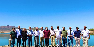 AK Parti'li Yayman, gazetecilerle Tahtaköprü Barajı'nı gezdi