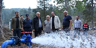 DEPREM NEDENİYLE YER DEĞİŞTİREN SU KAYNAKLARINA ULAŞILDI