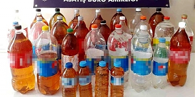 Hatay'da 47 kilo sahte içki ele geçirildi