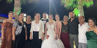 HÜZMELİ GENÇ ÇİFTİN MUTLULUGUNA ORTAK OLDU.