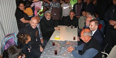 İçişleri Bakanı Süleyman Soylu, İskenderun'da depremzedelerle iftarda buluştu