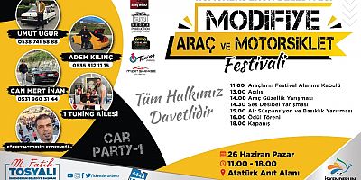 İSKENDERUN BELEDİYESİNDEN MODİFİYE ARAÇ VE MOTORSİKLET FESTİVALİ