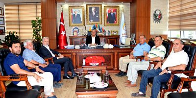 İTSO Başkanı Yılmaz, Küçük Sanayi Sitesi Yapı Kooperatif Başkanı İbrahim Açıkgöz ve Yönetim Kurulu Üyeleri İle Birlikte  Belen Belediye Başkanı Gül’ü Ziyaret Etti