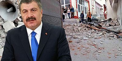 Sağlık Bakanı Koca: İzmir'de depremden panik sebebiyle 64 kişi etkilendi, 1'i ağır 7 kişinin tedavisi sürüyor