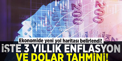 Türkiye ekonomisinin yol haritası belirlendi! İşte 3 yıllık enflasyon ve dolar tahmini